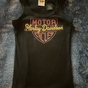 Harley-Davidson Black Tank Top with Iconic Logo